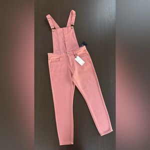 Forever 21 Rose Pink Denim Overalls
